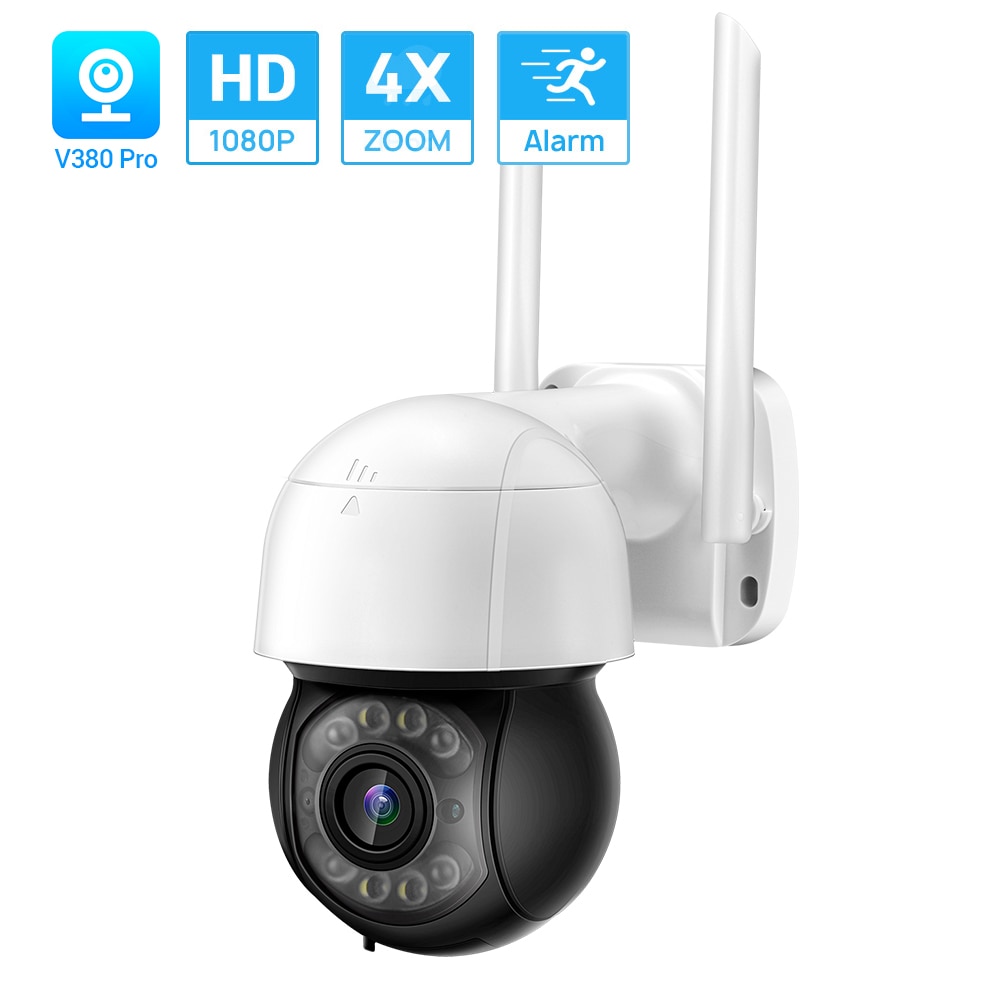 V380 Pro WiFi Smart Wireless CCTV Camera | 1080p Resolution | Smart  Calling, Alarm, Night Vision | 360° Viewing Area | Supports MicroSD Card  Storage 